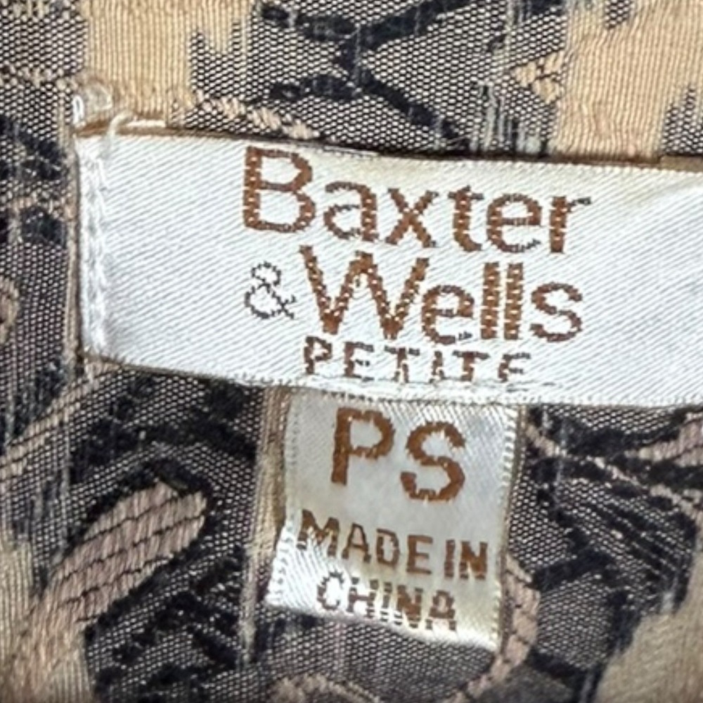 Baxter & Wells Petite Jacquard Paisley Jacket PS  Lightweight Textured‎ - Picture 4 of 7